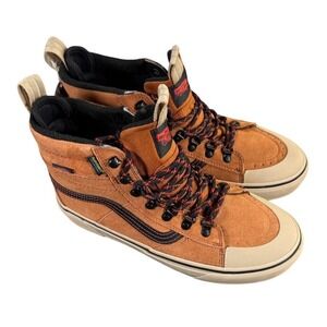 Vans Brown and Black High-Top Athletic Shoes